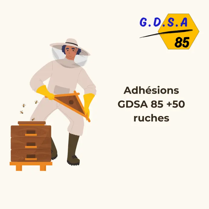 Adhésion GDSA 85 +50 ruches 2026